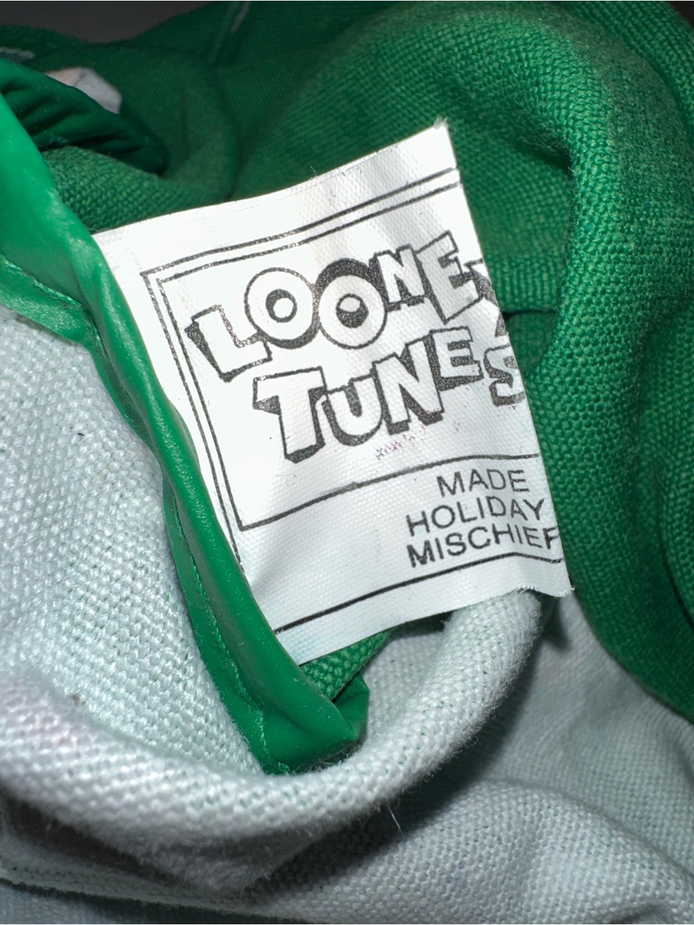 Vtg 1993 Looney Tunes Holiday Mischief Canvas Tote Bag - Picture 7 of 14